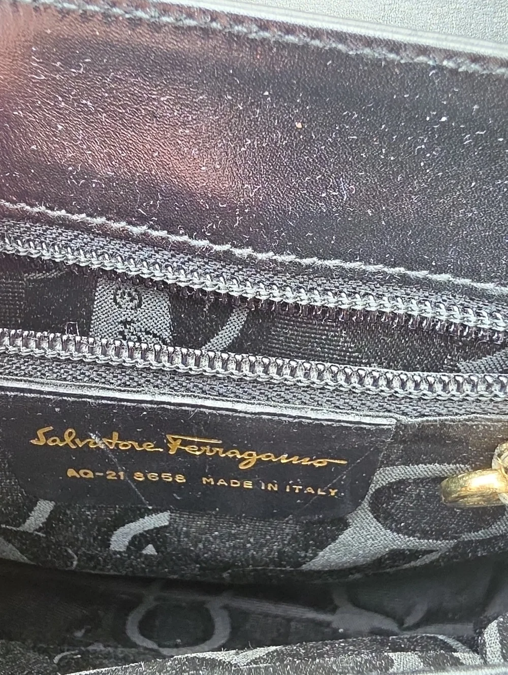 Vintage Ferragamo Leather Satchel Circa Y2k